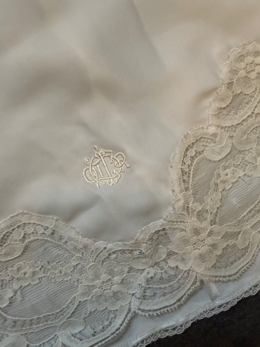 Dior White Lace-Trim Slip Dress - Picture 4 of 6